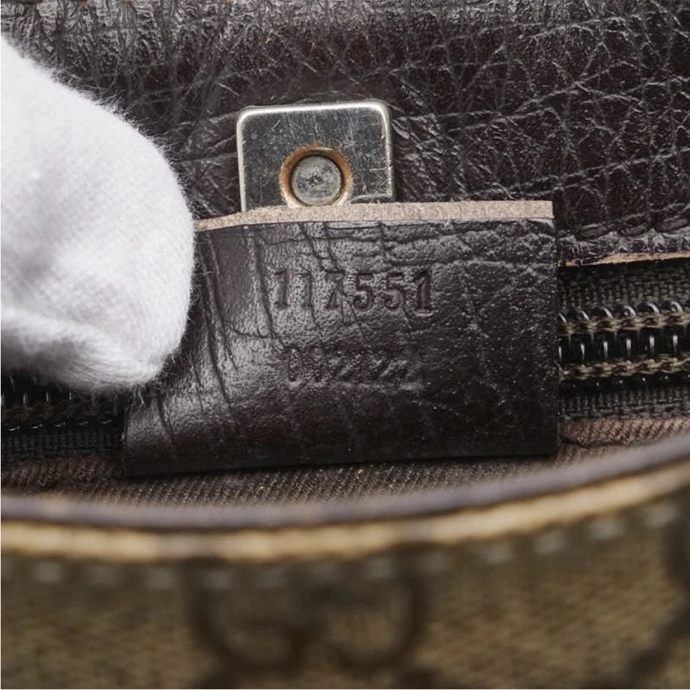 Gucci Brown Monogram Briefcase - image 8